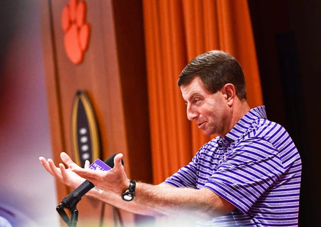Dabo Swinney will enter the 2021 season with nine division championships, seven ACC titles and two national championships.