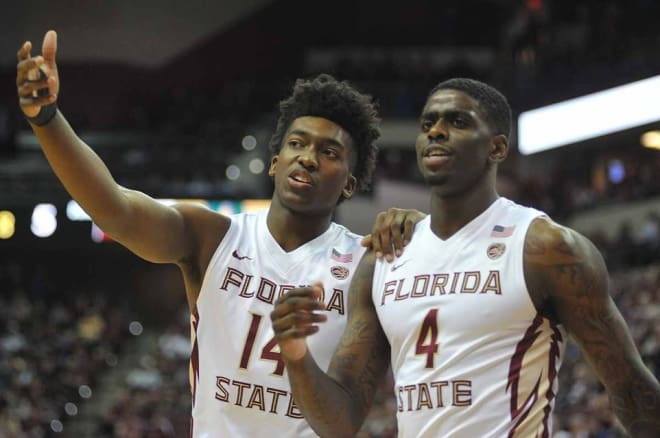 Sophomores Dwayne Bacon and Terance Mann each recorded nine points in the first half of Florida State's game against Duke on Tuesday at the Tucker Center.