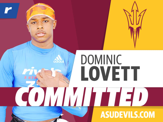 Dominic Lovett committed to Arizona State on Friday