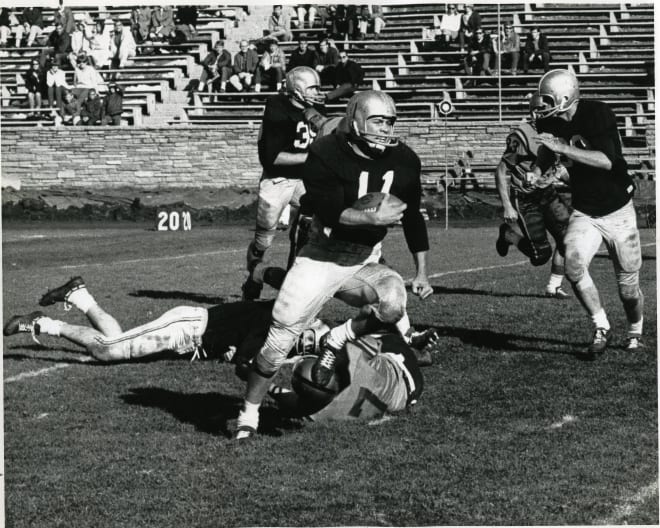 Bobby Anderson moves upfield with the ball during an Oct. 14, 1966 game against the University of Mexico at Folsom Field