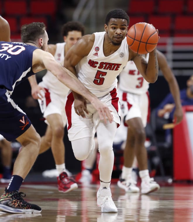 NC State Wolfpack basketball Thomas Allen. 