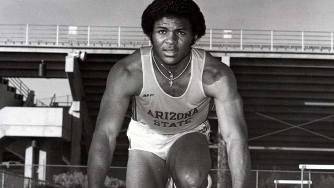 Brown won Olympic gold medal he won in 1984 as part of the U.S. 4x100 replay team (Sun Devil Athletics Photo)