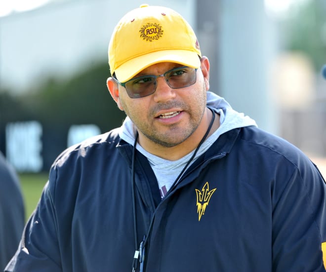 ASU's DL coach Robert Rodriguez pleased with the level of chemistry and communication his group has exhibited so far