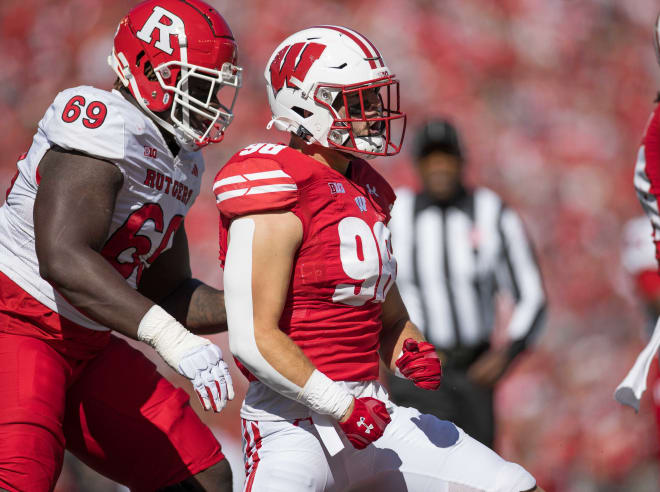 Wisconsin outside linebacker C.J. Goetz.