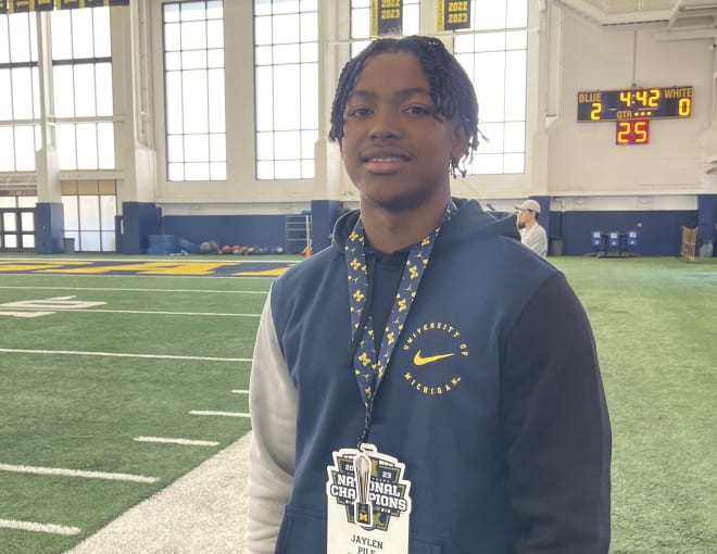 2026 WR Jaylen Pile Strengthens Bond With Ron Bellamy On Michigan Visit ...