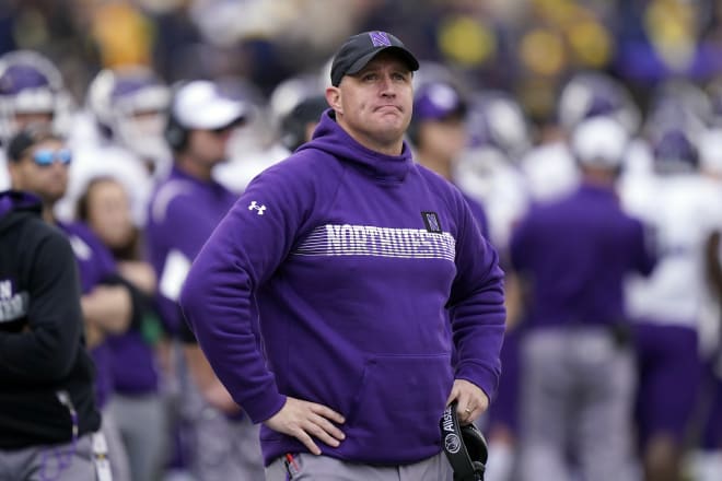 Pat Fitzgerald was fired as Northwestern's head coach on Monday.