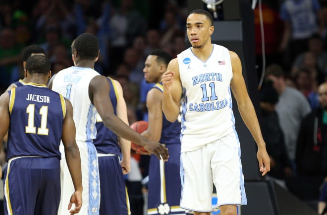 Brice Johnson finished with 25 points and 12 rebounds in UNC’s 14-point victory over the Irish.