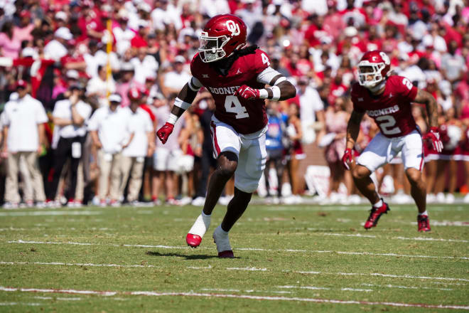 Oklahoma defensive back Justin Harrington