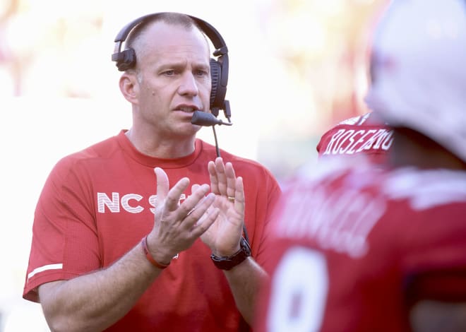 NC State Wolfpack football coach Dave Doeren