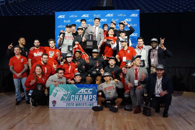 NC State Wolfpack wrestling won the ACC title in Pittsburgh Sunday