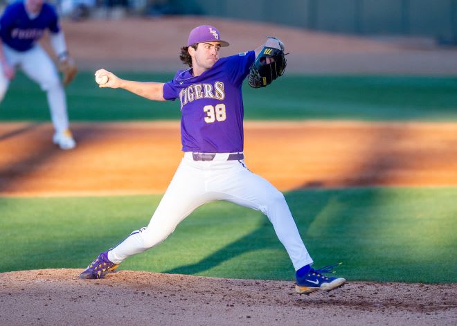 Starting pitcher Luke Holman will play a big part in LSU's chase for the postseason.