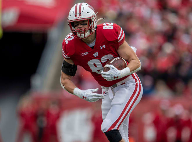 Jack Eschenbach is the elder statesman of the Badgers' tight end room. 