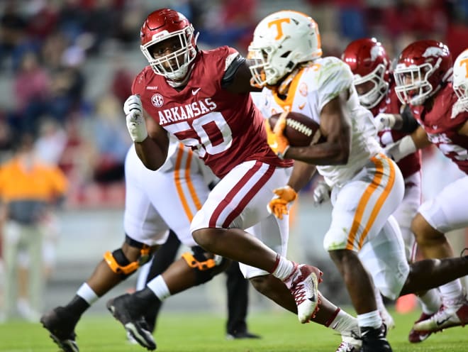 Eric Gregory came down with an interception against Tennessee.