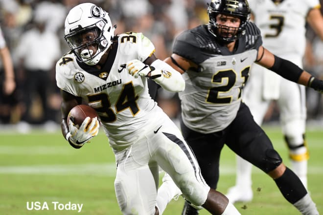 Sophomore running back Larry Rountree III rushed for a career-high 168 yards against Purdue.