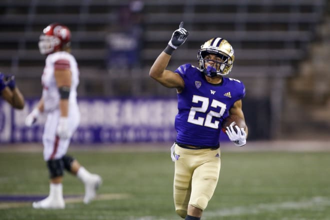 Washington Huskies football cornerback Trent McDuffie