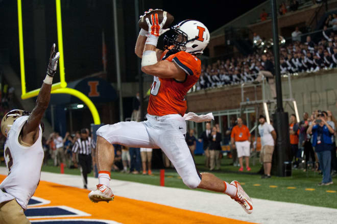 Dudek is Illinois' freshman record-holder in receptions and receiving yards