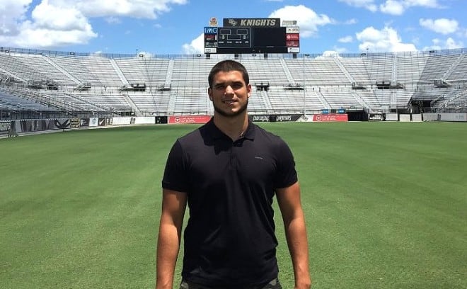 Mason Cholewa will be returning to campus this weekend after committing to UCF in July.