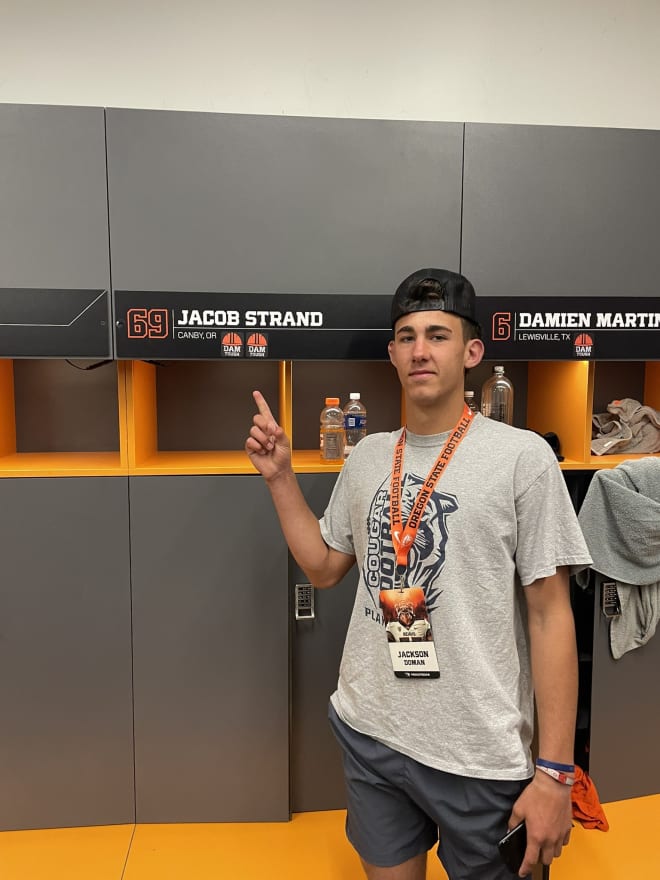 Doman on a previous visit to Oregon State in June of 2023. 