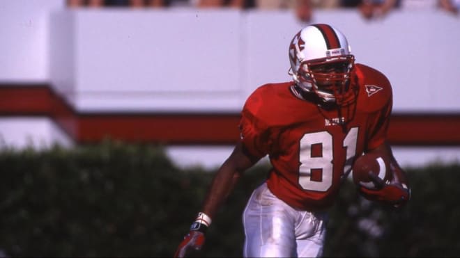NC State Wolfpack football receiver Torry Holt