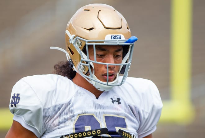 Notre Dame Fighting Irish football junior linebacker Marist Liufau