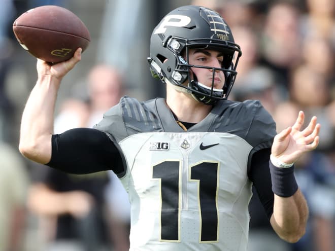 David Blough is among the Big Ten's passing leaders in most major categories, and he still has room to grow. 