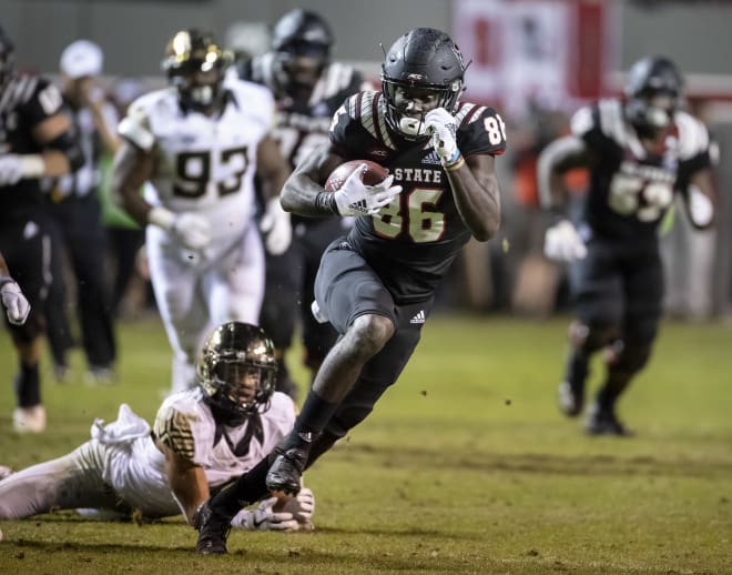 NC State Wolfpack football receiver Emeka Emezie