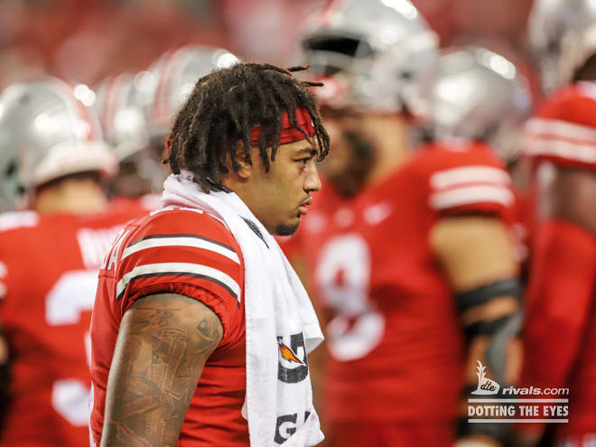 Ohio State superstar Jaxon Smith-Njigba is working through injury. (Birm/DTE)