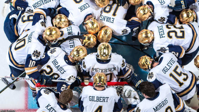 Notre Dame advanced to the Frozen Four for the third time the past 10 years under head coach Jeff Jackson.
