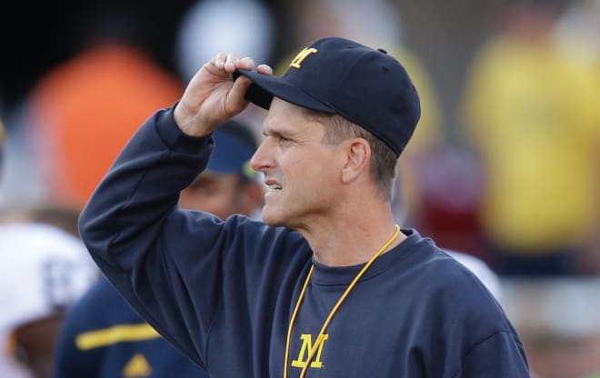 Michigan Wolverines football coach Jim Harbaugh