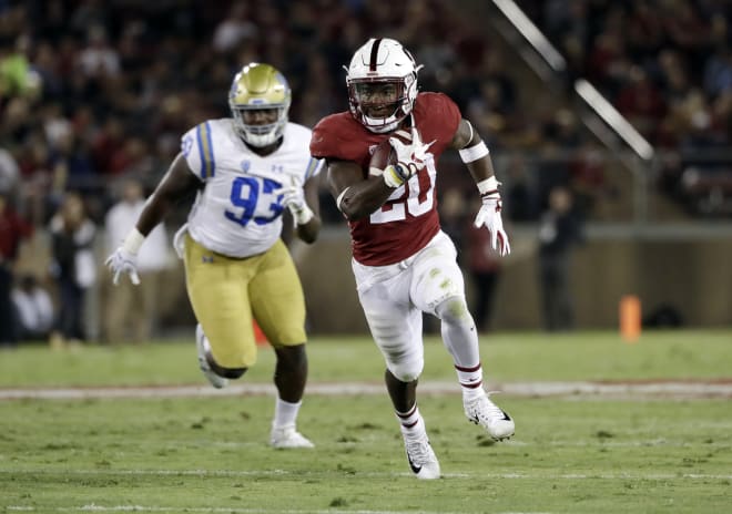 Running back Bryce Love has a nation-leading 787 yards on 73 carries