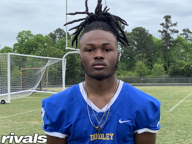 Mehki Wall, a 2022 receiver from North Carolina, visited UGA for the first time on July 30.