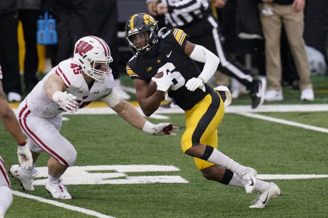 Ihmir Smith-Marsette had 140 yards receiving and a pair of touchdowns in Iowa's win over Wisconsin.