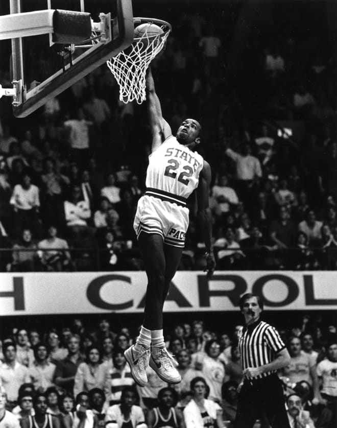 High-flying 5-foot-7 guard Spud Webb is this year's ACC Legend from NC State.