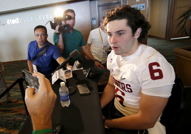 Baker Mayfield has not been shy about saying he was overlooked during his recrutiment this week.