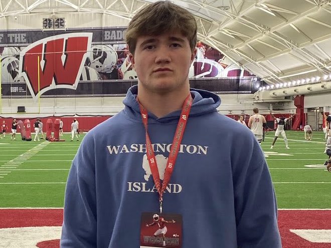 Sophomore linebacker Brock Arndt visited Wisconsin in late April. 