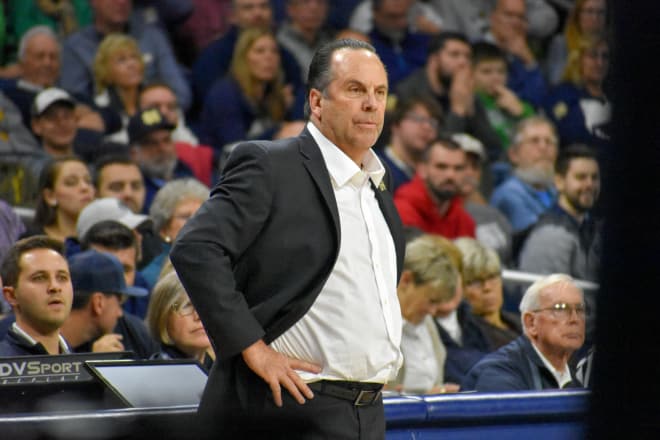 Brey and the Irish, who are tied for first in the ACC with a 3-0 mark, take on Georgia Tech on Wednesday.