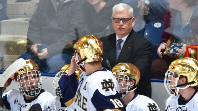 Head coach Jeff Jackson is in his third Frozen Four at Notre Dame and seventh overall.