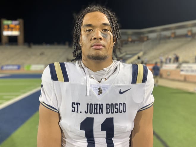 Matayo Uiagalelei poses after his team's game at Allen HS