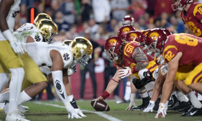 Notre Dame's defense will face a USC freshman starting quarterback, Kedon Slovis, a second straight season.