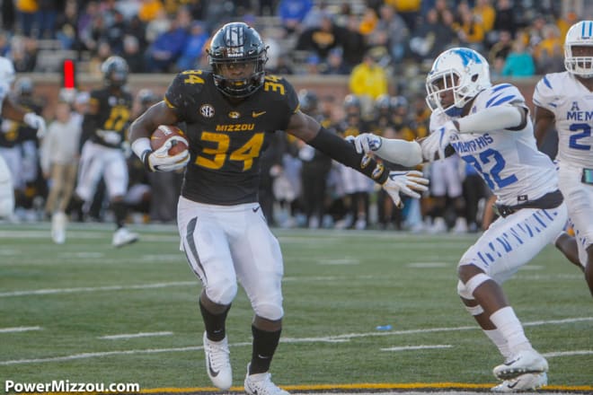 Sophomore Larry Rountree III ran for the fifth-most yards in a single season in Missouri history in 2018.