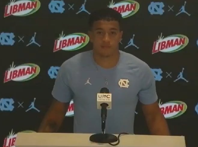 Cam Kelly  and two other defensive Tar Heels fielded questions from the media Tuesday evening. 