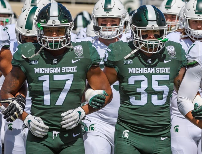Tyriq Thompson and Joe Bachie, two staples of Michigan State's strong chemistry. 