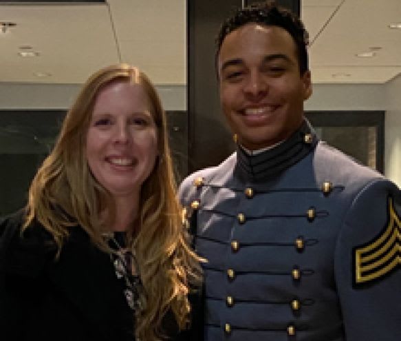 Talented Cornerback Elijah Riley and his mom Alicia are all smiles