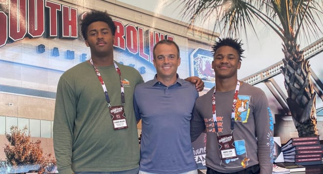 Xzavier McLeod, Shane Beamer and Cortez Lane on McLeod and Lane's latest visit to South Carolina.