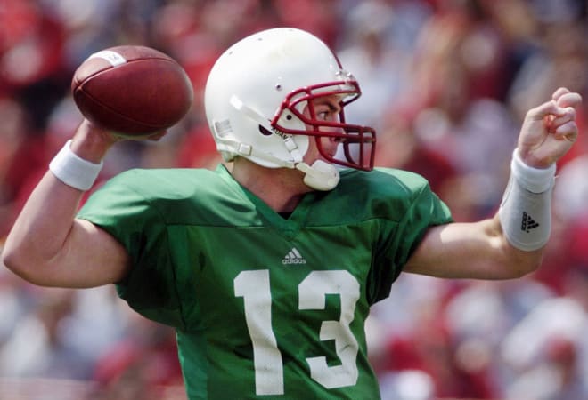 The 2005 Red-White game introduced us to Zac Taylor, as he would go on to become the 2006 Big 12 offensive player of the year. He's the last NU offensive player to win that award. 