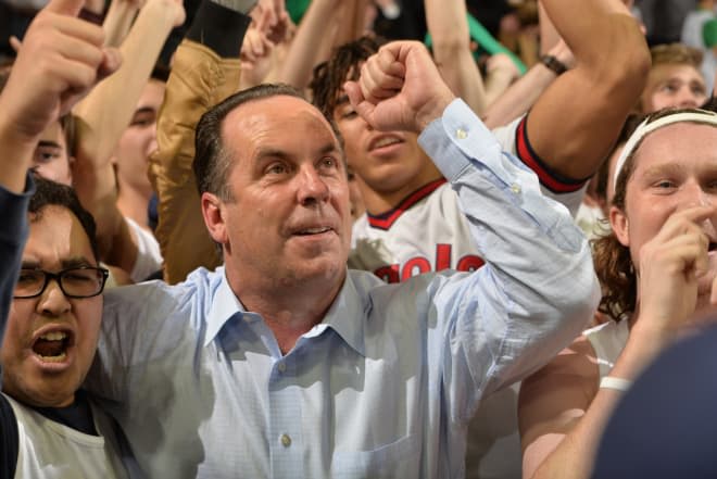 Mike Brey sees numerous changes forthcoming in recruiting in the near future.