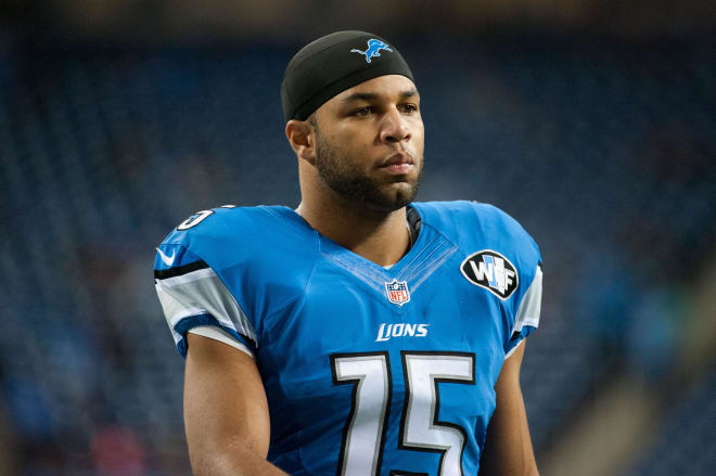 Golden Tate caught eight passes for 165 yards and a touchdown Sunday against the Rams.