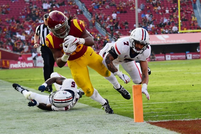 USC running back Keaontay Ingram rushed for a career-high 204 yards last weekend vs. Arizona.