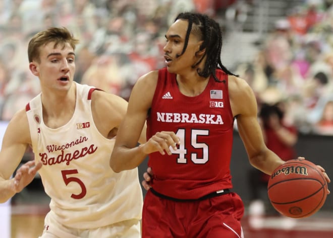 Nebraska point guard Dalano Banton announced Friday that he would remain in the 2021 NBA Draft and forgo his college eligibility.