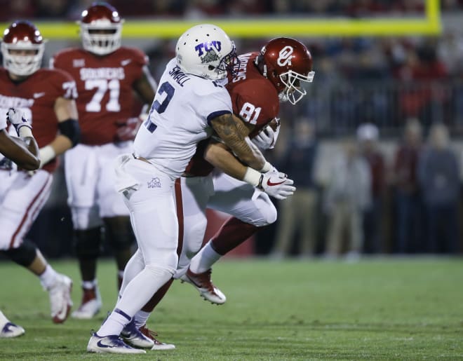 Niko Small is one of the senior leaders in the TCU secondary in 2018. (AP)